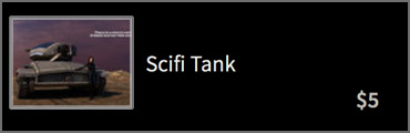  3D scifi tank.